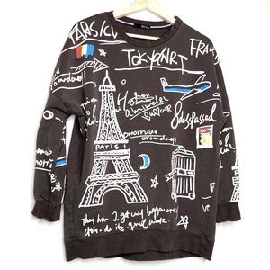 KUHan Apparel Paris Theme Sweatshirt Size Medium